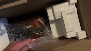 Canon Pixma TS202 Printer Unboxing [upl. by Salis]