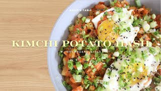 Kimchi Potato Hash w Gochujang Aioli I Breakfast recipe I American breakfast w a Korean kick [upl. by Dominic]