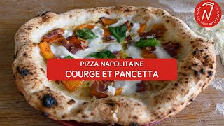 Pizza Napolitaine Courge et pancetta  Etalage et cuisson avec Effeuno P134H [upl. by Vachel]