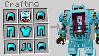 MINECRAFT TAPI AKU BISA MEMBUAT BAJU ROBOT TERKUAT UNTUK PERANG SEBELUM KIAMAT DI MINECRAFT [upl. by Nekial608]