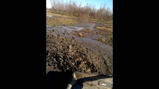 Mud boat ridding in marsh [upl. by Airehc]