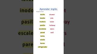 Vocabulario de la casa en inglés  aprenderingles ingles shorts [upl. by Jarid]