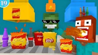 🍟 Work At Snacks Place  Minecraft Animation [upl. by Enyalb]