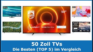 Die besten 50 Zoll TVs amp Fernseher 2024 TOP 5 🥇 Testsieger im Vergleich gut und günstig [upl. by Ayet]