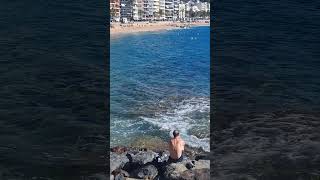 🇪🇸EXPLORING THE BEAUTY OF LLORET DE MAR 🌊🏖️  A COASTAL WALKquot vlog beach spaintourism travel [upl. by Neiht]