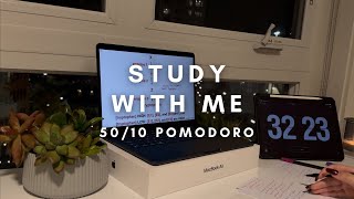 STUDY WITH ME 📚🎧 5010 POMODORO  CHILL LOFI🎧☁️ REAL TIME NO BREAK [upl. by Ennoval842]