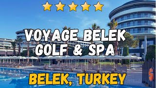 Voyage Belek Golf and Spa  Belek Turkey AllInclusive Resort [upl. by Eadrahs443]