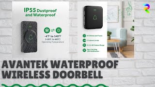 Best Mini Wireless Waterproof Doorbell from AVANTEK avantek [upl. by Teillo]