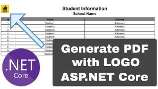 Generate PDF Report with Image in ASPNET Core Project [upl. by Chema]