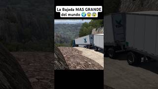 La Bajada MAS GRANDE del mundo 🌍😨😰 truck simulator american trailer camion [upl. by Yuhas572]