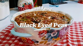 Black Eyed Peas With Smoked Sausage Bacon Collard Greens [upl. by Annabell]