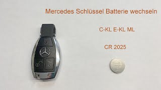 Mercedes Schlüssel Batterie wechseln CKL EKL ML [upl. by Leerzej]