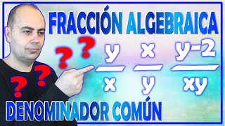 💥SIMPLIFICACIÓN DE FRACCIONES ALGEBRAICAS 💥 Reducir a común denominador 4 [upl. by Jereme]