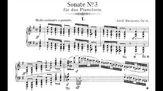 Adolf Barjansky  Piano Sonata No3 in E Minor Op12 [upl. by Aniratak]