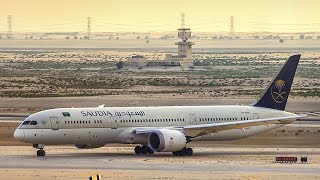 Traffic at Dammam Airport  حركة الطيران بمطار الدمام [upl. by Metah425]