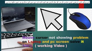 Laptop Mouse Cursor not Showing  How To FIX Mouse Cursor Disappeared on Windows 10 Problem  2024 [upl. by Virge]