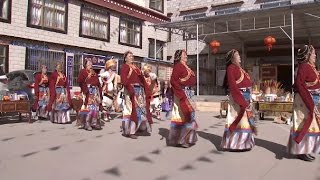 Tibetans Celebrate Tibetan Calendar New Year in Lhasa [upl. by Perlis]