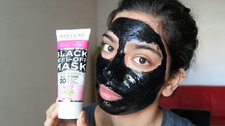 Does this work  Biovene black peeloff mask First impression  Giveawayclosed [upl. by Veneaux]