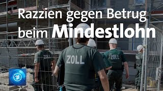 Zoll fahndet bundesweit nach MindestlohnBetrügern [upl. by Asabi]