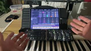 Sunday Keys Ipad app with NanoKontrol2 [upl. by Akiemahs359]