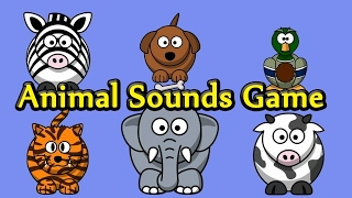 Interactive Animal Sounds Game  Guess The Animals for Toddlers  Kids Learning Videos [upl. by Adnohsak538]