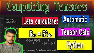 How to Compute Riemann Tensor in Python  Pytearcat tutorial for Tensor [upl. by Ahtibbat]