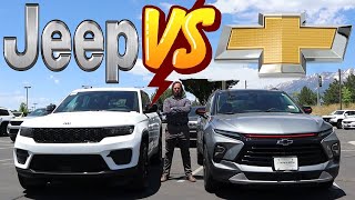 NEW Jeep Grand Cherokee vs Chevy Blazer Which American SUV Is Best [upl. by Elicec938]