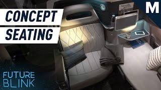 This Convertible Airplane Seat Gives You Extra Legroom  Future Blink [upl. by Enitsahc]