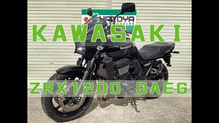 カワサキ Kawasaki ＺＲＸ１２００ ＤＡＥＧ エンジン音 2014年モデル！ブラックＬＴＤが入荷！ストライカーマフラー、ＥＴＣ、ＥＧガード付き！ zrx1200 [upl. by Namad]