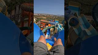 Downhill Water Slide at Stella Island Crete 🇬🇷 shorts [upl. by Hurless]