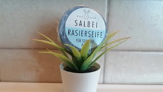 C Haslinger shave soap SAGE review [upl. by Schulz989]