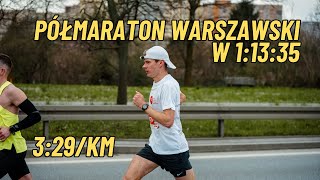 ZŁAMAŁEM 74 MINUTY  PÓŁMARATON WARSZAWSKI 2024 [upl. by Eward]