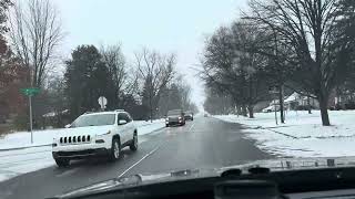 Michigan Winter Magic A Beautiful Snowfall in Action [upl. by Nahtan]