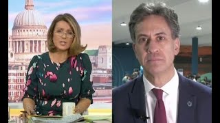 Ed Miliband squirms as GMBs Susanna Reid slaps him down over energy bill claim [upl. by Pillsbury876]