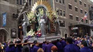 PROCESSION OF THE LORD OF MIRACLES 2013  PROCESION DEL SENOR DE LOS MILAGROS 2013 NUEVA YORK [upl. by Uriisa318]