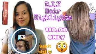 DIY Hair Dye with Highlights ♥️  Easy Highlights [upl. by Eerehs]