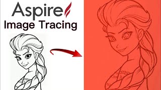 how to trace image in aspire software and Vcarve pro [upl. by Longtin]