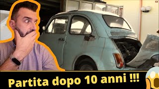 TANTO FUMO NERO  partita dopo 10 anni  started after 10 years Fiat 500F del 1967 [upl. by Akerdna]