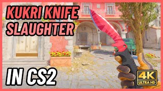 ★ CS2 Kukri Knife Slaughter  CS2 Knife InGame Showcase 4K [upl. by Aelanej]