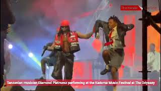 Tanzanian musician Diamond Platnumz performing at the Kadoma Music Festival at The Odyssey [upl. by Pine]