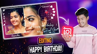 New Viral Happy Birthday Status Editing in InShot Video Editor  Birthday Status Video Edit [upl. by Olwen]