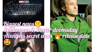 NEW Movies Coming in 2026 Spiderman 4 Doctor doomsday and Avengers secret wars release date 🤩🔥 [upl. by Ynnij480]