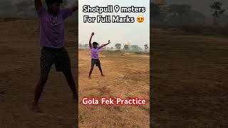 Shotpull Practice❗️9 Meters For Full Marks❗️Gola Fek For Cg Police shorts cgpolice cg [upl. by Buiron]