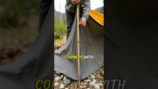 How to Make a Makeshift Shelter with a Tarp and Rope shorts [upl. by Older]