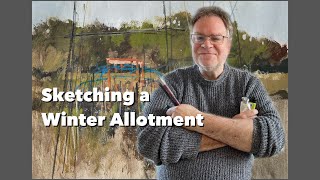 Sketching a Winter Allotment [upl. by Alleira]