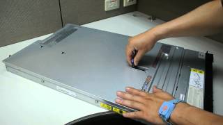 IBM System x3550 M4 Remove Cover [upl. by Akered]