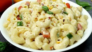 2 मिनट में पस्त तैयार  How To Make White Sauce Pasta Recipe [upl. by Ainirtac267]