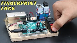 How to Make Fingerprint Door Lock at Home [upl. by Greenquist]