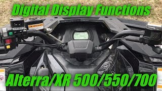 Arctic Cat Alterra Digital Gauge Functions [upl. by Shantee39]