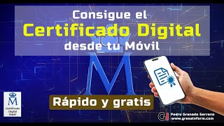 Cómo obtener el certificado digital desde el móvil [upl. by Ijan754]